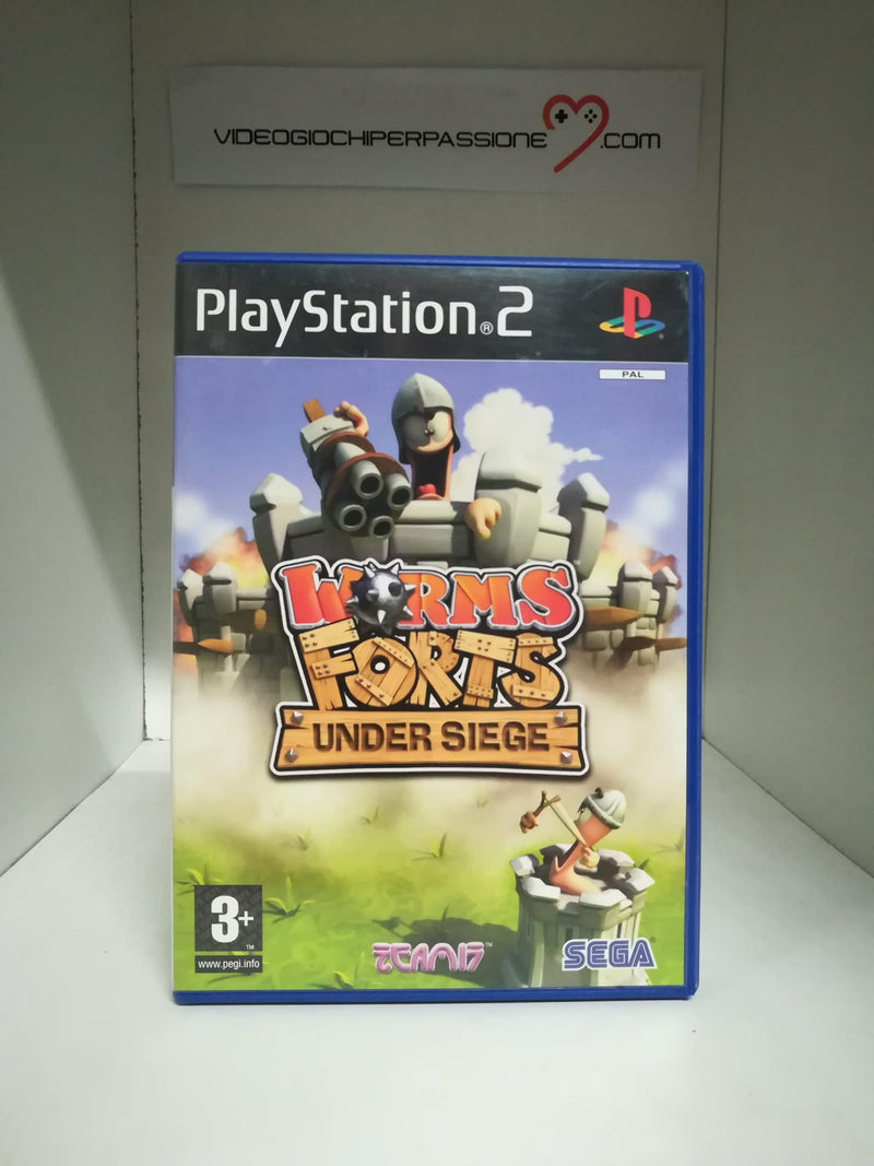 WORMS FORTS : UNDER SIEGE  PS2  (usato garantito)(senza manuale) (6668607094838)