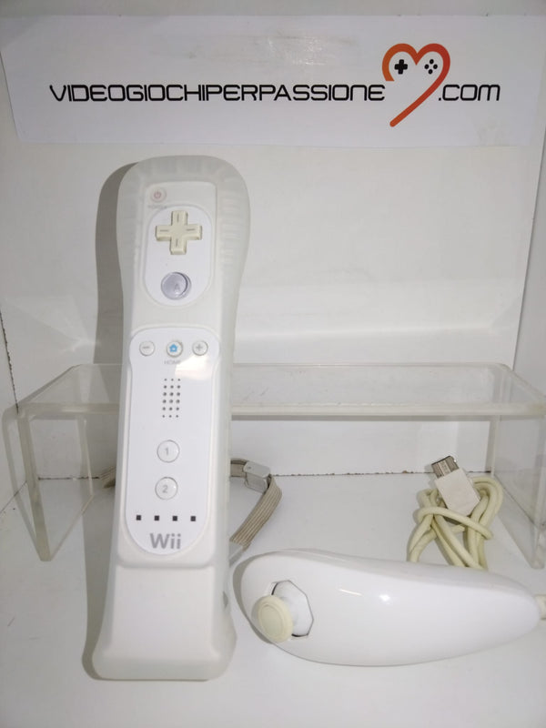 CONTROLLER WII - WII U + NUNCHUCK+ MOTION PLUS -ORIGINALE Nintendo (usato garantito) (6807898882102)