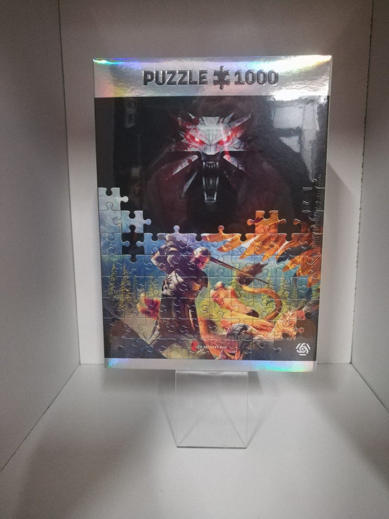 PUZZLE 1000 P. - THE WITCHER + POSTER+BEG COTTONE (4763166244918)