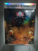 PUZZLE 1000 P.- THE WITCHER +POSTER+BEG COTTONE (4763201306678)