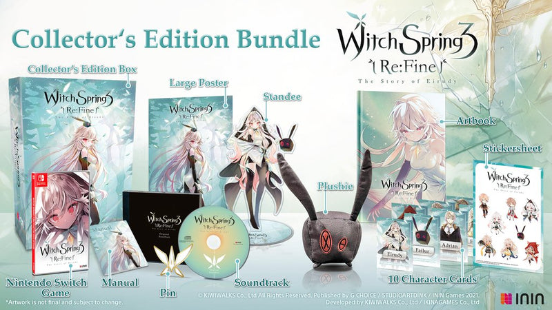 WitchSpring 3 Re: fine - The Story of Eirudy Collector's Edition Plushie Bundle - Nintendo Switch Edizione Europea (6552555913270)