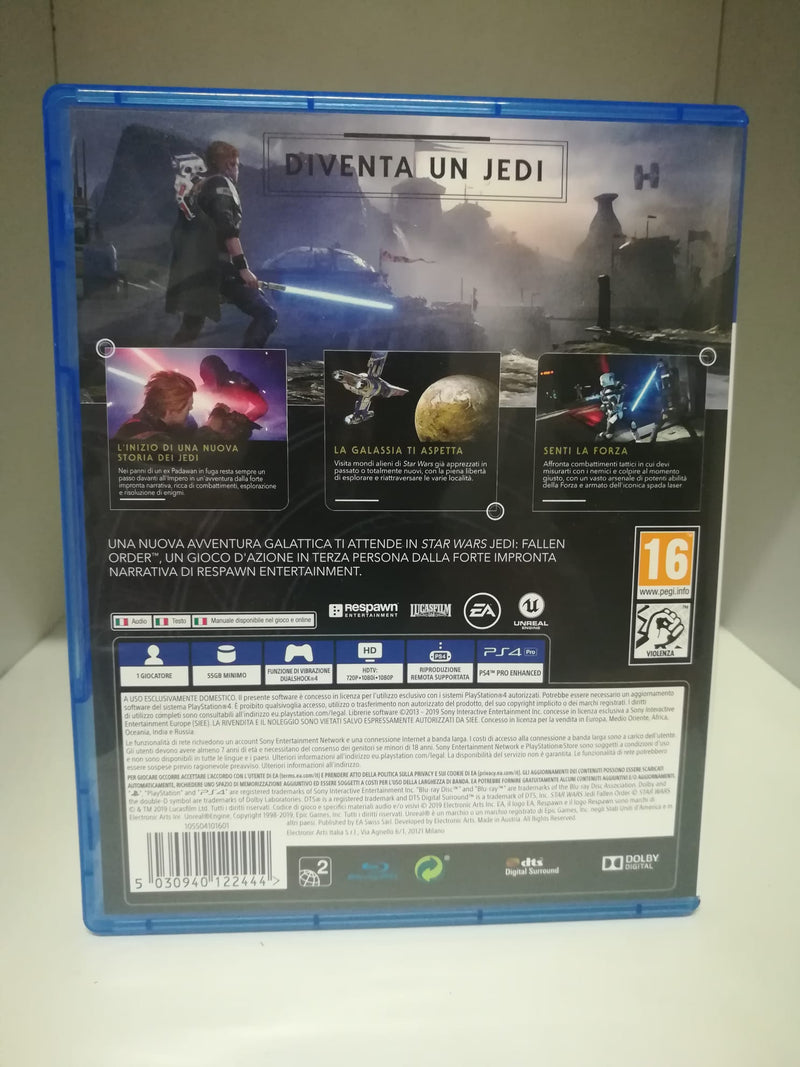 STAR WARS JEDI FALLEN ORDER PS4 (usato garantito)(completamente in italiano) (6614375268406)