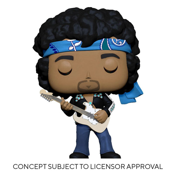 Jimi Hendrix POP! Rocks  Jimi Hendrix (Live in Maui Jacket) 9 cm PRE-ORDER FINE 2-2022 (6602873143350)