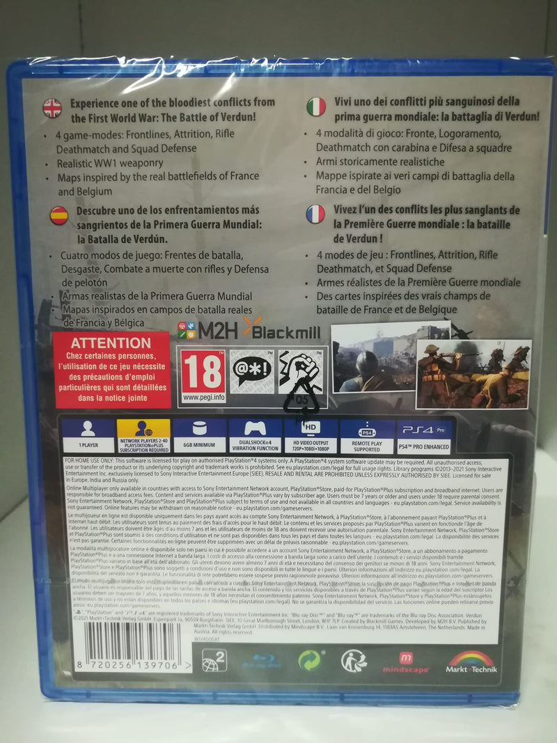 WW I  VERDUN  PS4 (versione europea) (6594764832822)
