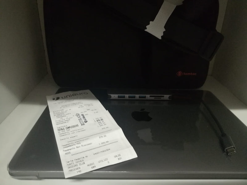 APPLE MACBOOK AIR 13" M1 8C. CPU / 8C. GPU 512GB SPACE GRAY MGN73T/A USATO CON GARANZIA + ACCESSORI (6601410314294)