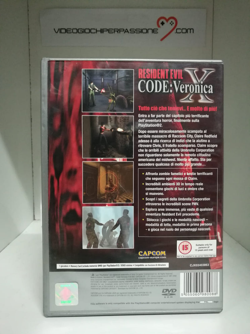 RESIDENT EVIL - CODE VERONICA X  PS2 (usato garantito) (6668535234614)