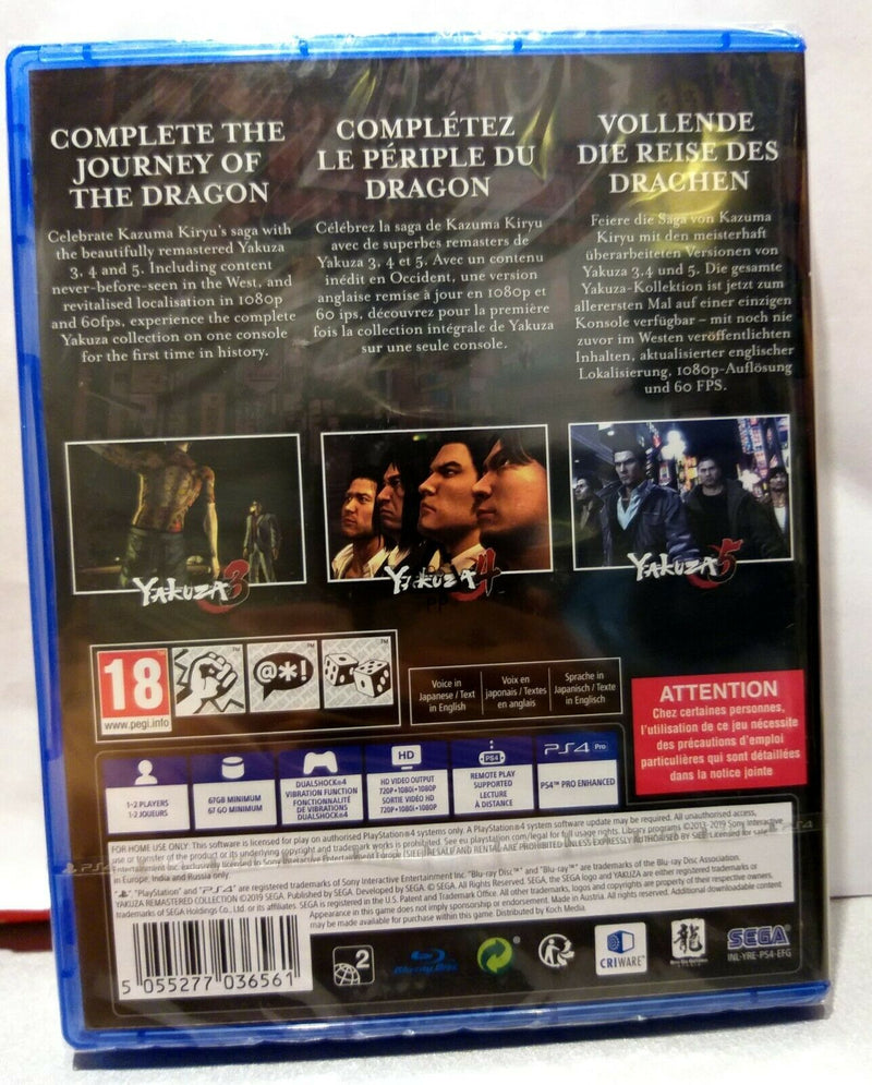 THE YAKUZA REMASTERED COLLECTION PS4 (4723186761782)