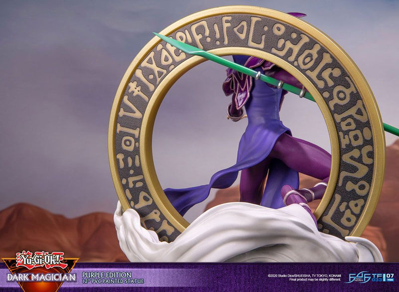 Yu-Gi-Oh! PVC Statue Dark Magician Purple Version 29 cm PRE-ORDER 7- 2022 (6620716236854)