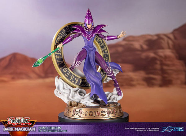 Yu-Gi-Oh! PVC Statue Dark Magician Purple Version 29 cm PRE-ORDER 7- 2022 (6620716236854)