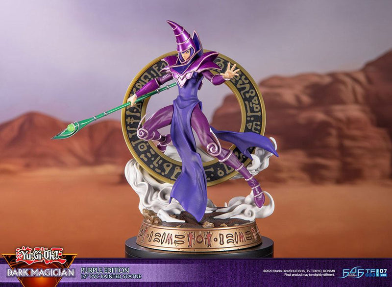 Yu-Gi-Oh! PVC Statue Dark Magician Purple Version 29 cm PRE-ORDER 7- 2022 (6620716236854)