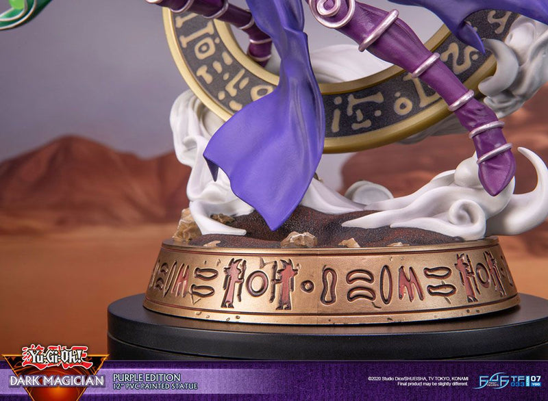 Yu-Gi-Oh! PVC Statue Dark Magician Purple Version 29 cm PRE-ORDER 7- 2022 (6620716236854)