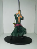 ONE PIECE RORONOA ZORO FIGURE (esposizione fiera)NUOVA(e stata riparata a una gamba)(manca la scatola,rubata in fiera)(da 49,90 a 29,90) (4711014006838)