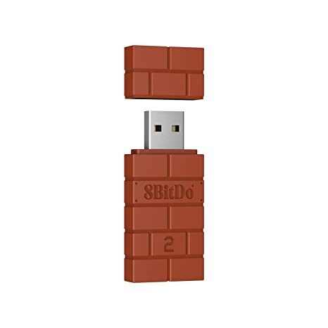 8BitDo USB Wireless Adapter 2 Brown [PREORDINE] (8045217120558)