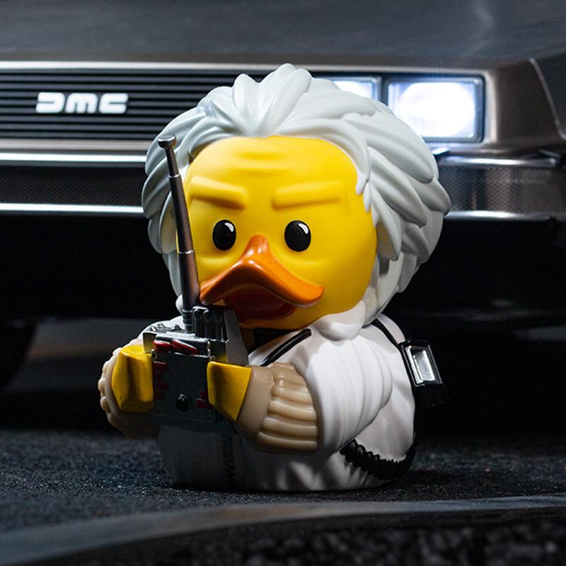 BACK TO THE FUTURE DOC BROWN TUBBZ COSPLAYING DUCK COLLECTIBLE (4774917505078)