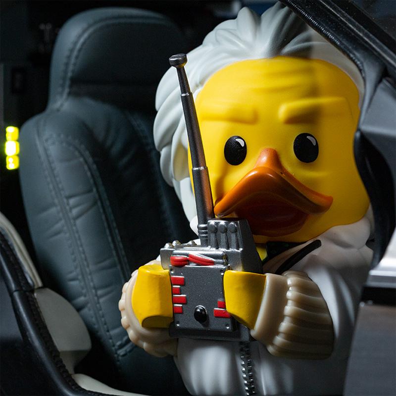 BACK TO THE FUTURE DOC BROWN TUBBZ COSPLAYING DUCK COLLECTIBLE (4774917505078)