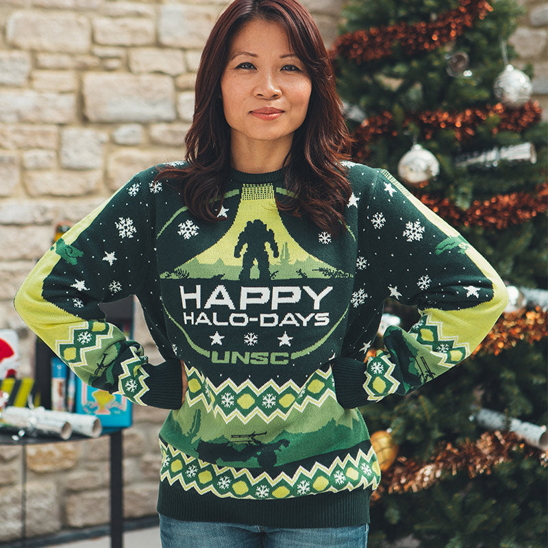 Halo "Happy Halo-Days" Maglione Ufficiale Natalizio -  Ugly Sweater (8001163460910)