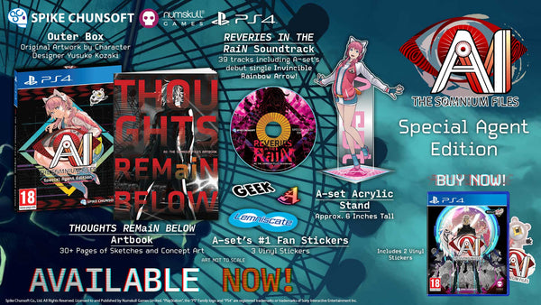 AI: The Somnium Files Special Agent Edition Playstation 4 Edizione Regno Unito (4636685697078)