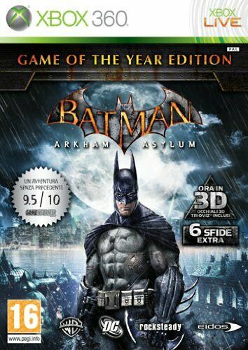 BATMAN ARKHAM ASYLUM GAME OF THE YEAR EDITION XBOX 360 EDIZIONE ITALIANA (4574367219766)