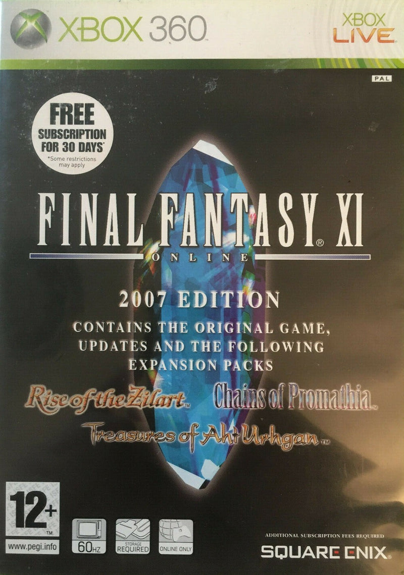 FINAL FANTASY XI ONLINE 2007 EDITION XBOX 360 EDIZIONE ITALIANA (4574292475958)