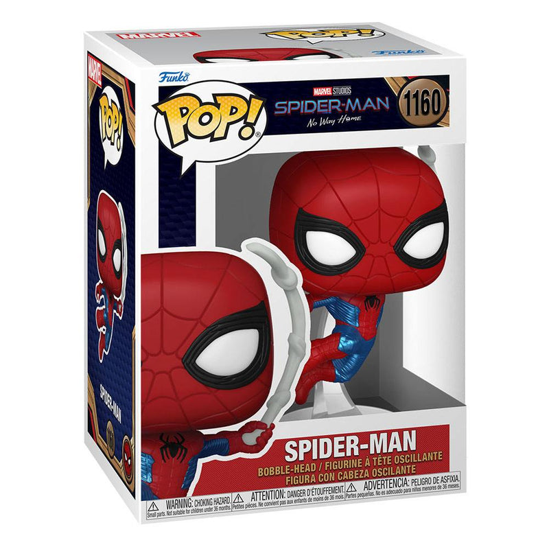 Spider-Man: No Way Home POP! Marvel Vinyl Figure Spider-Man Finale suit 9 cm [PREORDINE] (8030800085294)