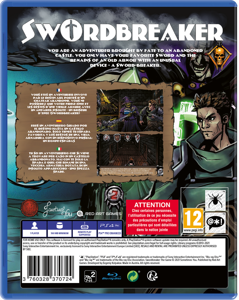 SwordBreaker The Game Edizione Europea Playstation 4 (6836625145910)
