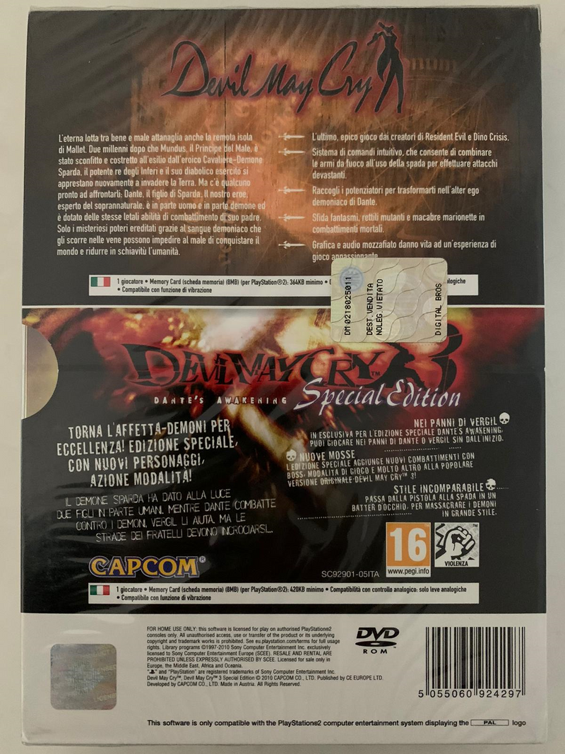 DEVIL MAY CRY + DEVIL MAY CRY 3 SPECIAL EDITION VERSIONE ITALIANA (4518357401654)